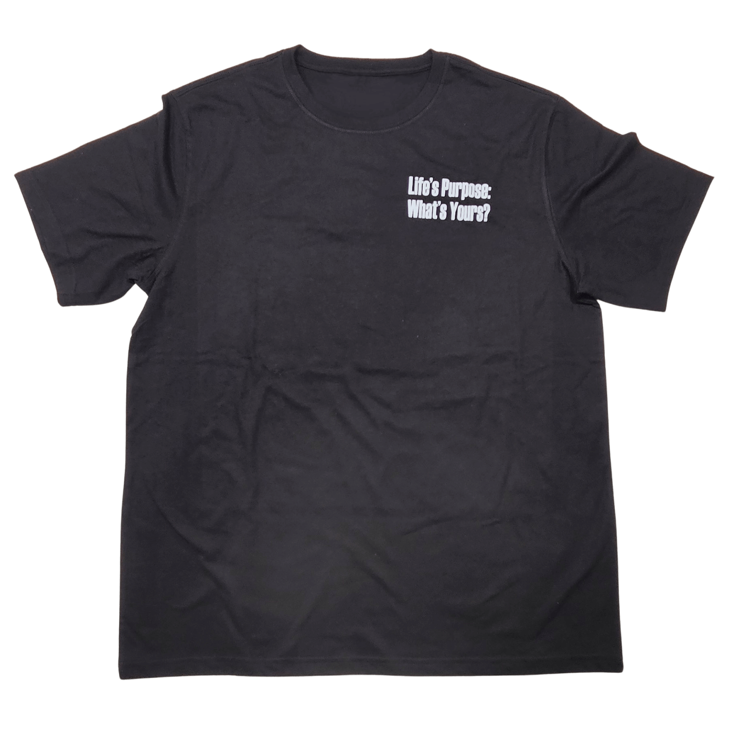 Black T-Shirt | Life's Purpose What's Yours